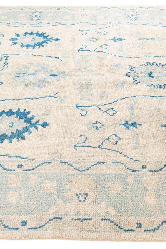 7' 8 x 9' 10 Hand Knotted Oushak Wool Rug