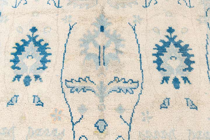 7' 8 x 9' 10 Hand Knotted Oushak Wool Rug