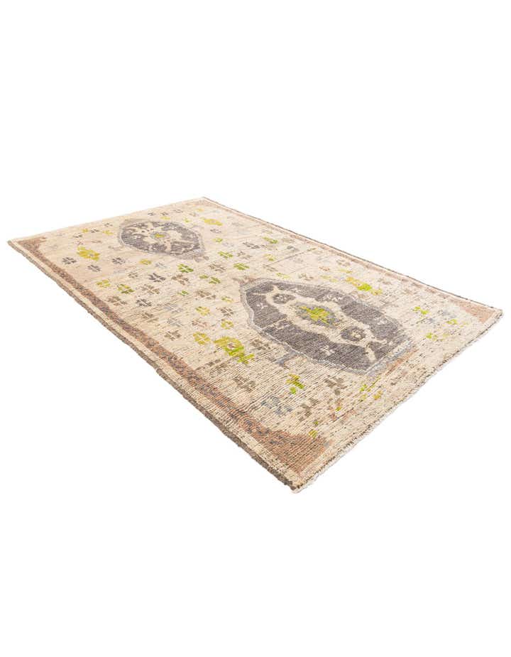 6' 2 x 9' 10 Hand Knotted Oushak Wool Rug