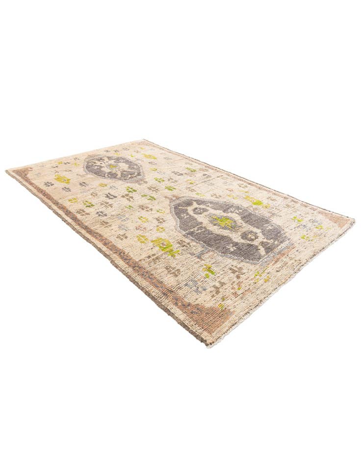 Detail image of 6' 2 x 9' 10 Hand Knotted Oushak Wool Rug