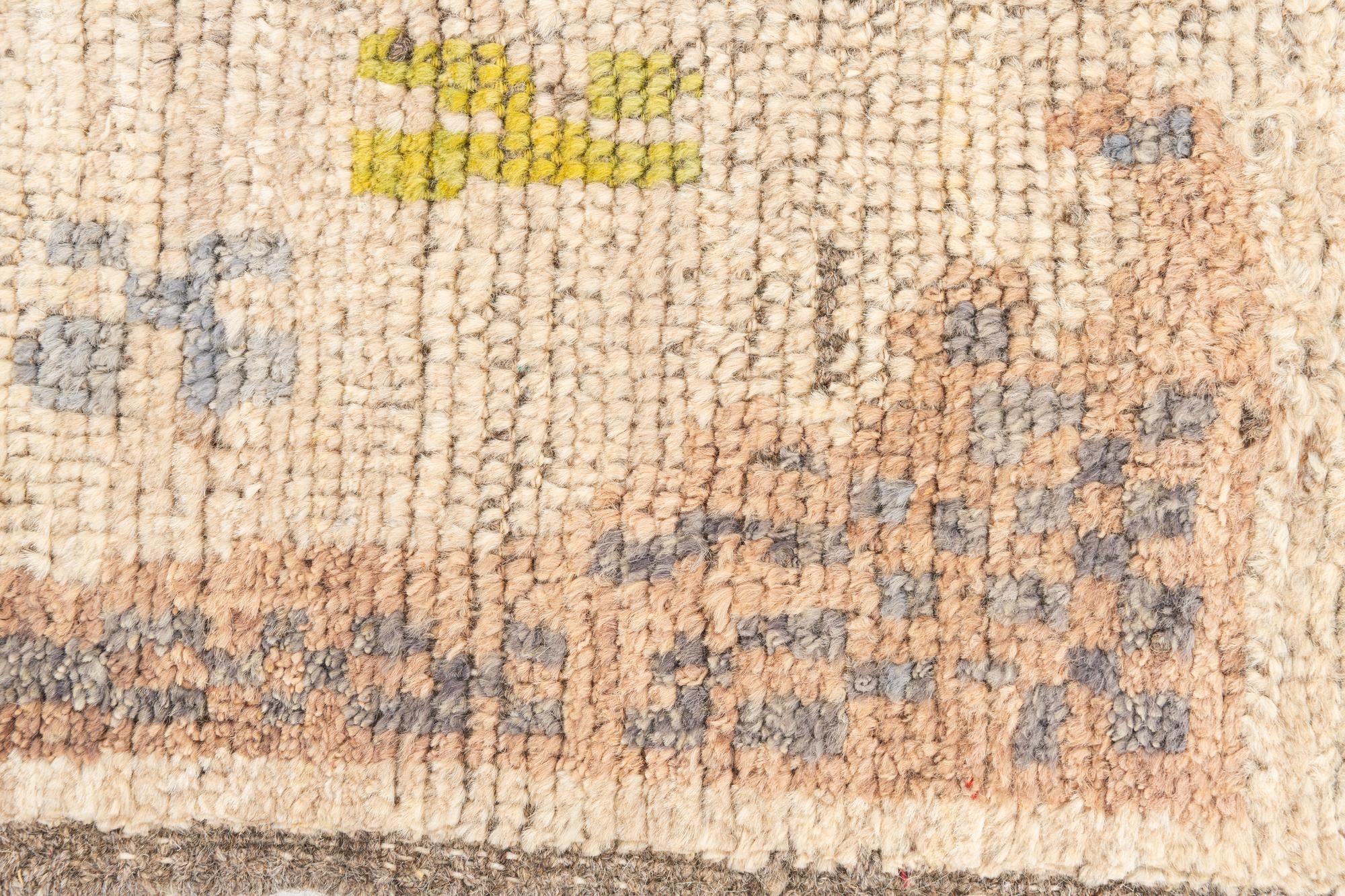 6' 2 x 9' 10 Hand Knotted Oushak Wool Rug