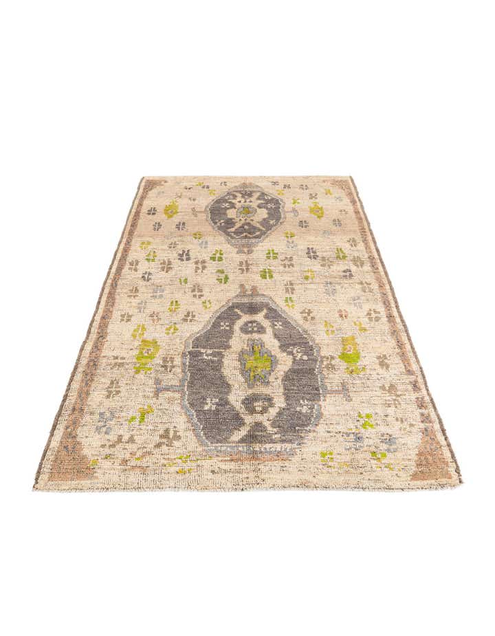 6' 2 x 9' 10 Hand Knotted Oushak Wool Rug