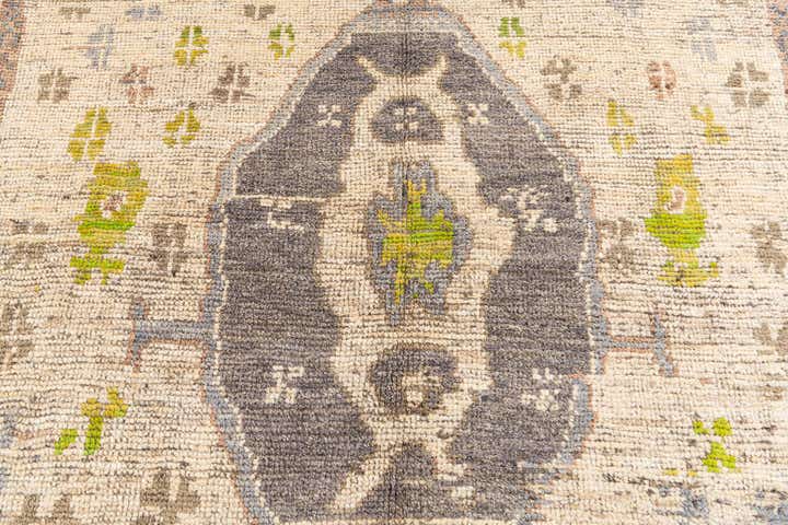 6' 2 x 9' 10 Hand Knotted Oushak Wool Rug