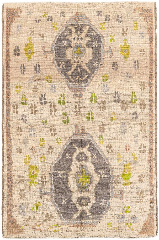 6' 2 x 9' 10 Hand Knotted Oushak Wool Rug