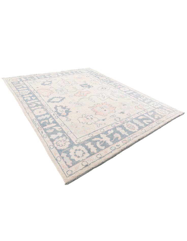 Detail image of 8' 1 x 9' 10 Hand Knotted Oushak Wool Rug