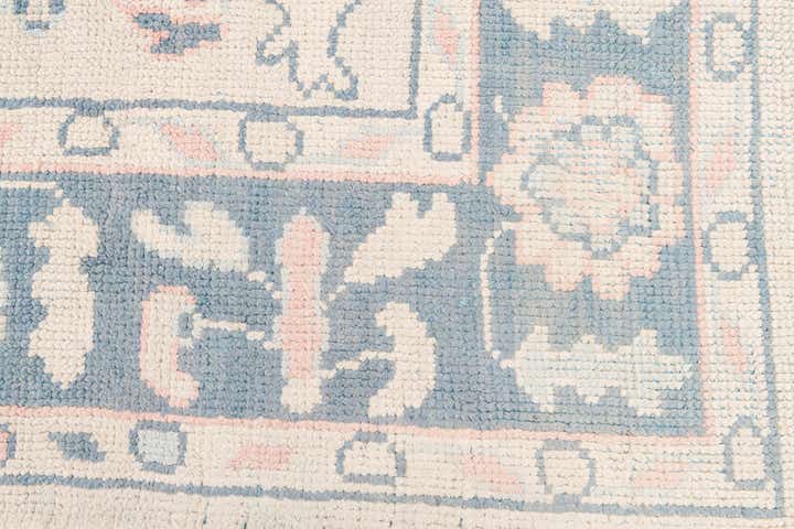 8' 1 x 9' 10 Hand Knotted Oushak Wool Rug