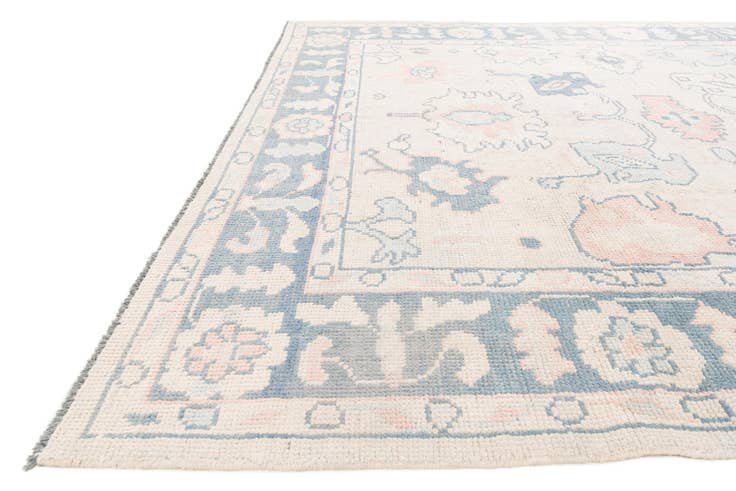 Detail image of 8' 1 x 9' 10 Hand Knotted Oushak Wool Rug