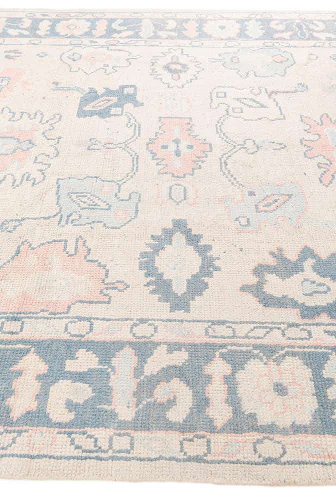 8' 1 x 9' 10 Hand Knotted Oushak Wool Rug
