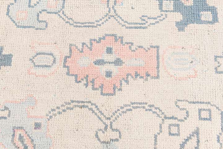 8' 1 x 9' 10 Hand Knotted Oushak Wool Rug