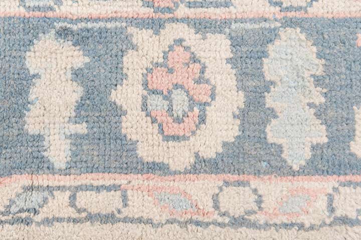 8' 1 x 9' 10 Hand Knotted Oushak Wool Rug