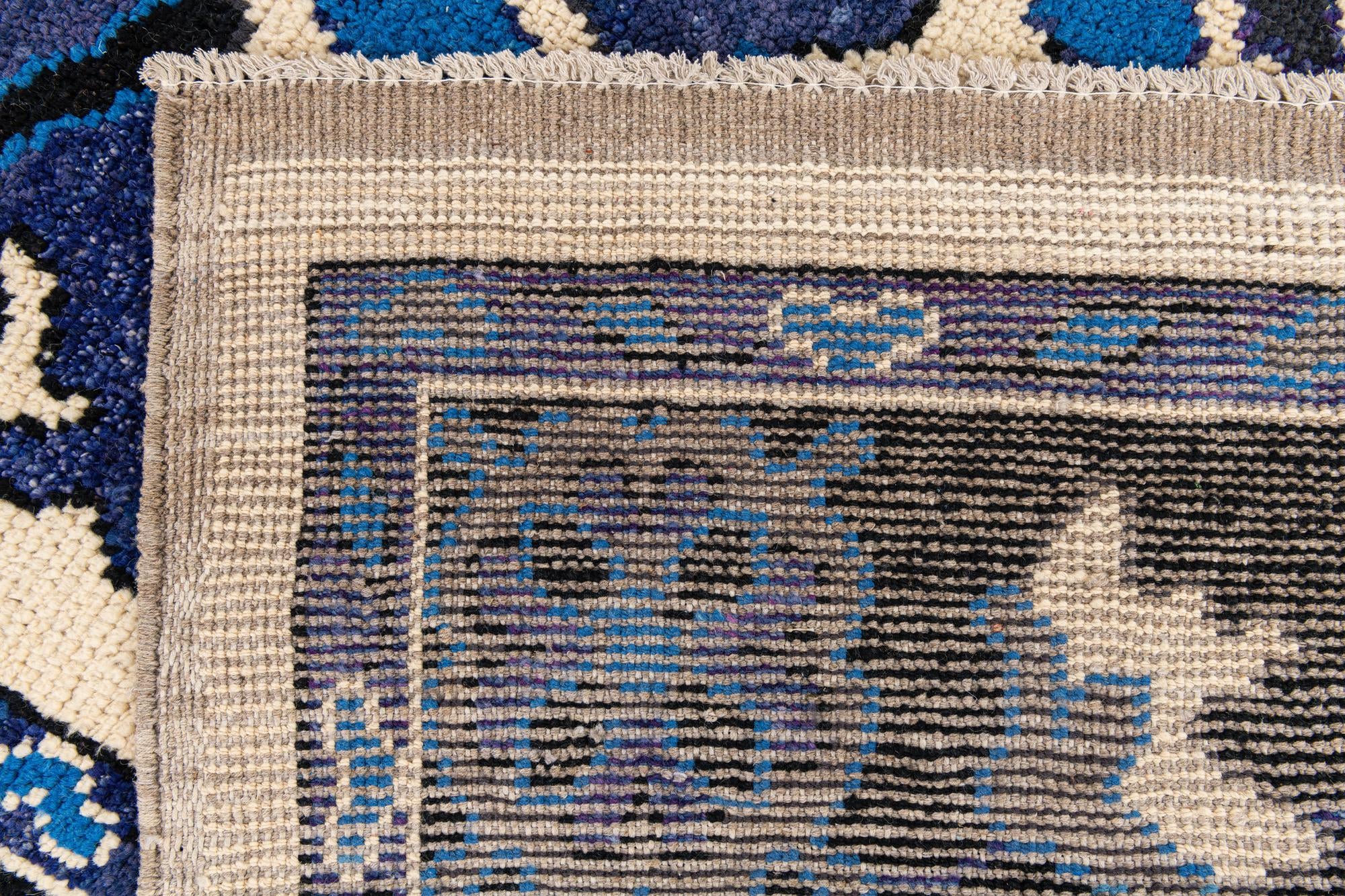 9' 3 x 12' 9 Hand Knotted Oushak Wool Rug