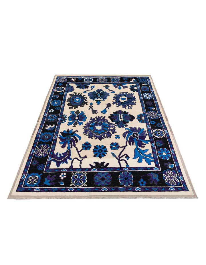 9' 3 x 12' 9 Hand Knotted Oushak Wool Rug