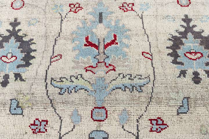 9' 5 x 11' 7 Hand Knotted Oushak Wool Rug