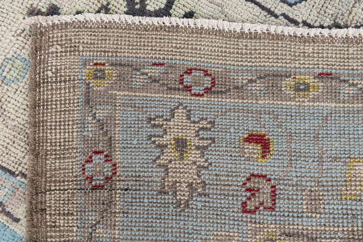 9' 5 x 11' 7 Hand Knotted Oushak Wool Rug