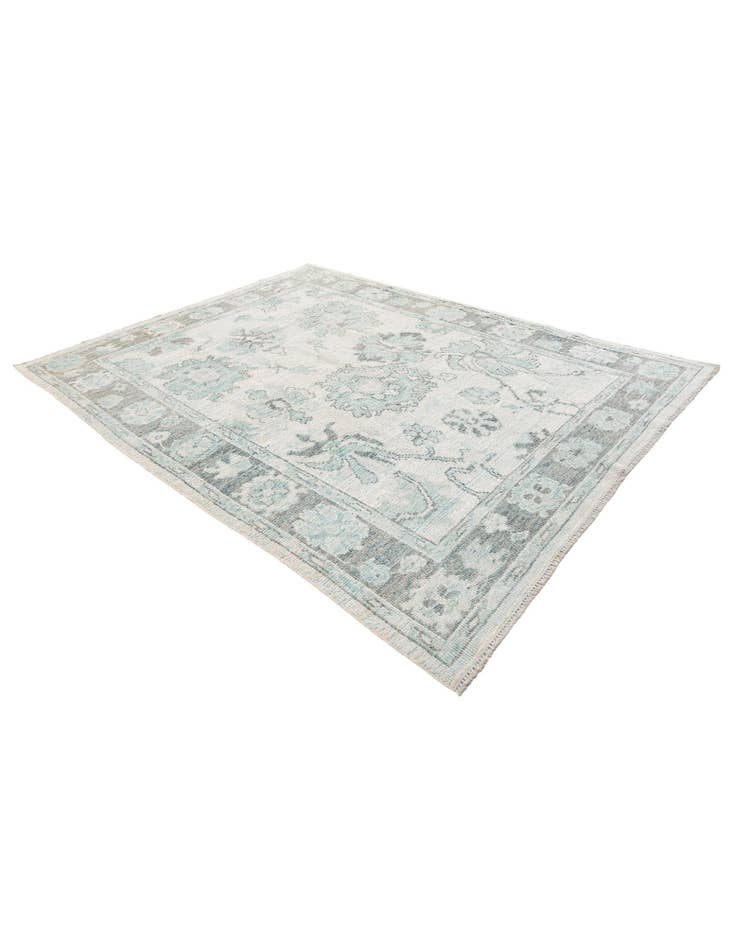 Detail image of 7' 9 x 9' 10 Hand Knotted Oushak Wool Rug