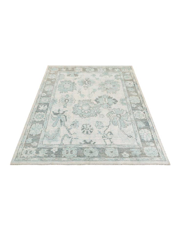 Detail image of 7' 9 x 9' 10 Hand Knotted Oushak Wool Rug