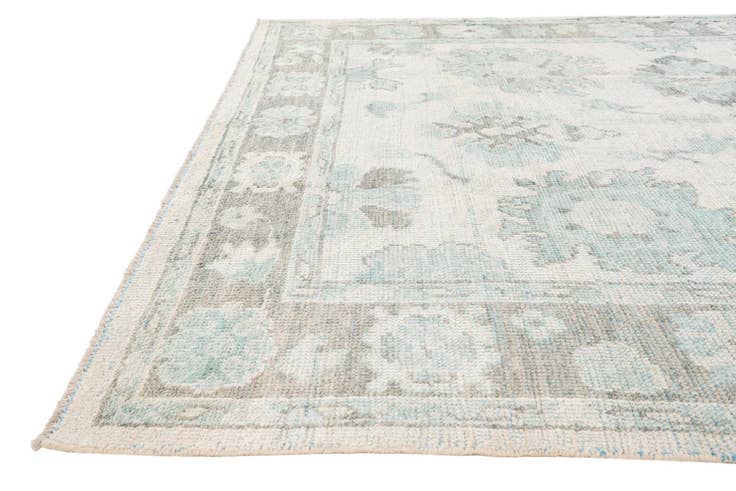 Detail image of 7' 9 x 9' 10 Hand Knotted Oushak Wool Rug