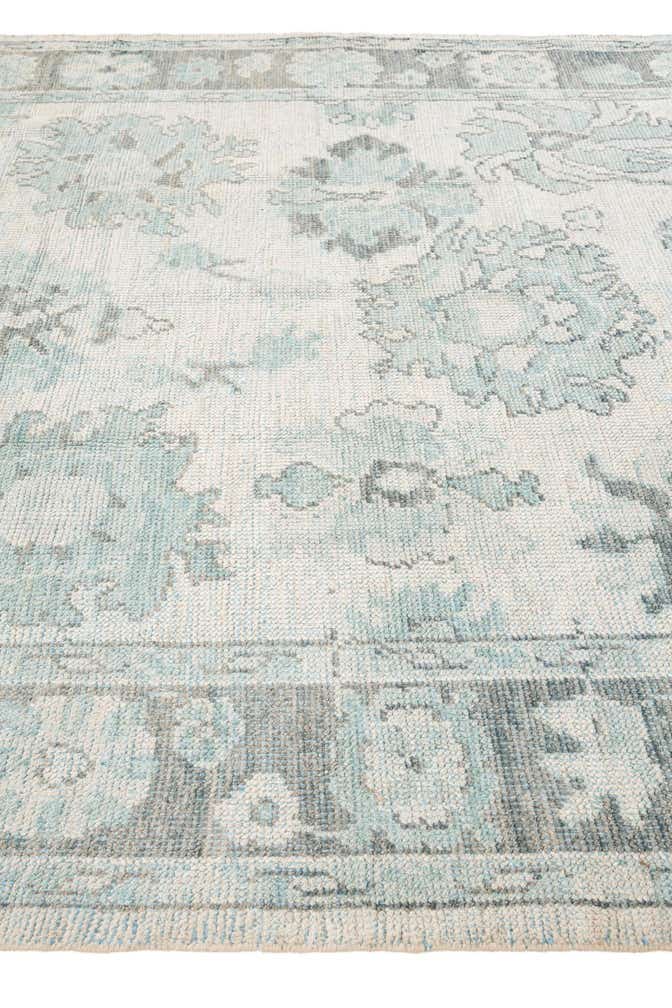 7' 9 x 9' 10 Hand Knotted Oushak Wool Rug