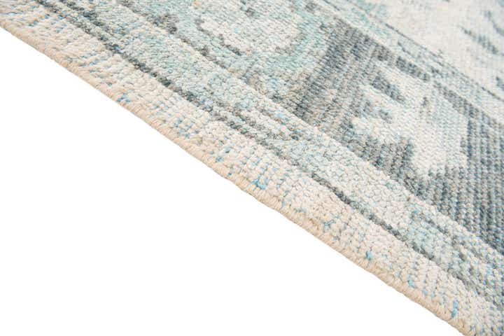 7' 9 x 9' 10 Hand Knotted Oushak Wool Rug