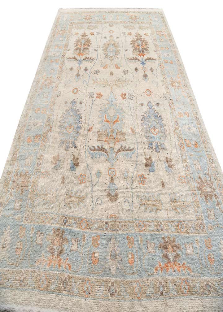 9' 2 x 12' 2 Hand Knotted Oushak Wool Rug