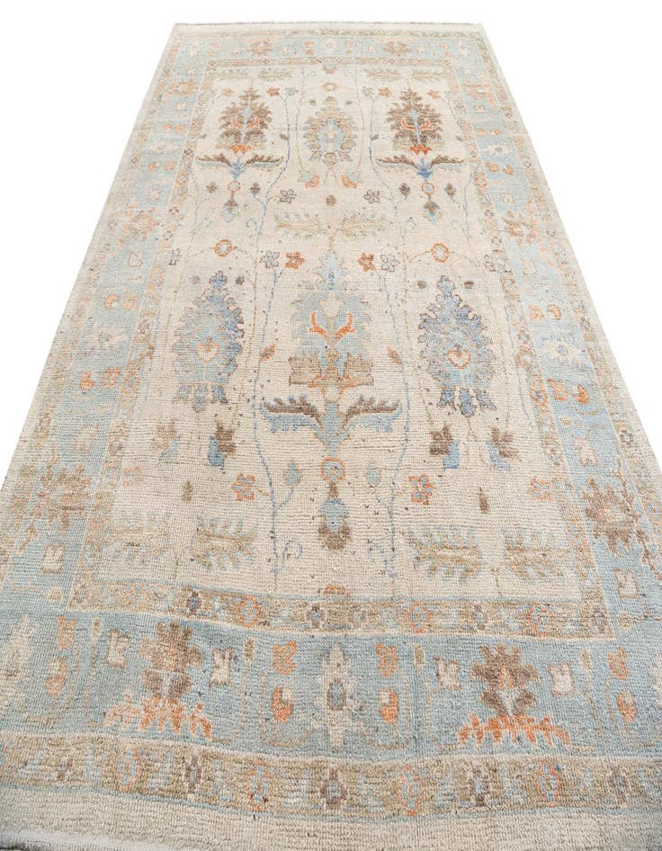 Detail image of 9' 2 x 12' 2  Hand Knotted Oushak Wool Rug