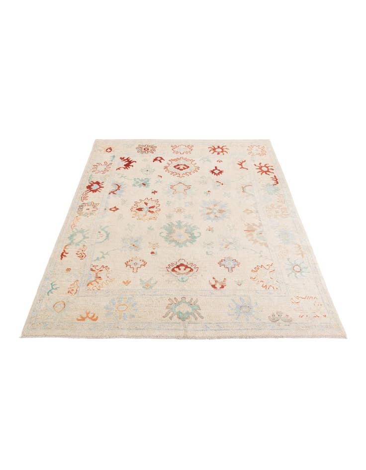 Detail image of 8' x 9' 8 Hand Knotted Oushak Wool Rug