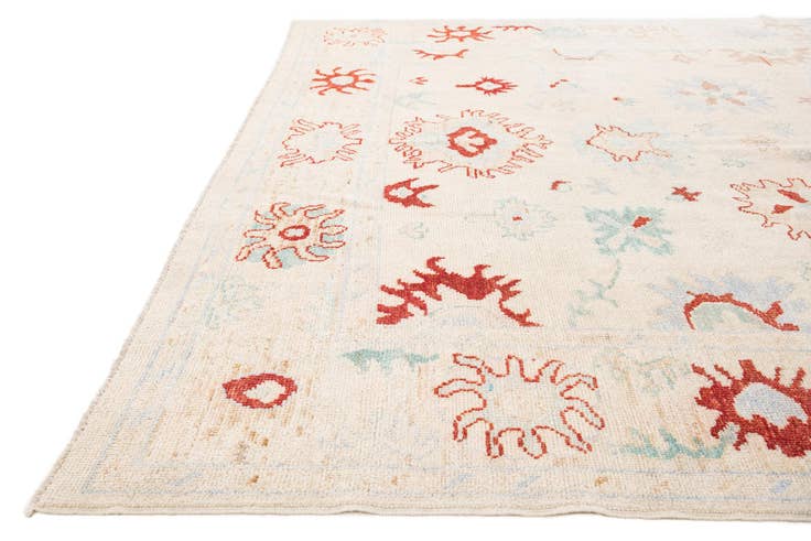 Detail image of 8' x 9' 8 Hand Knotted Oushak Wool Rug