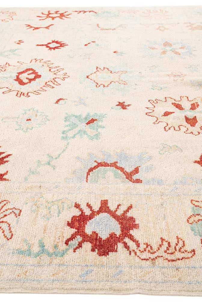8' x 9' 8 Hand Knotted Oushak Wool Rug