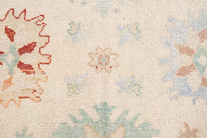 8' x 9' 8 Hand Knotted Oushak Wool Rug