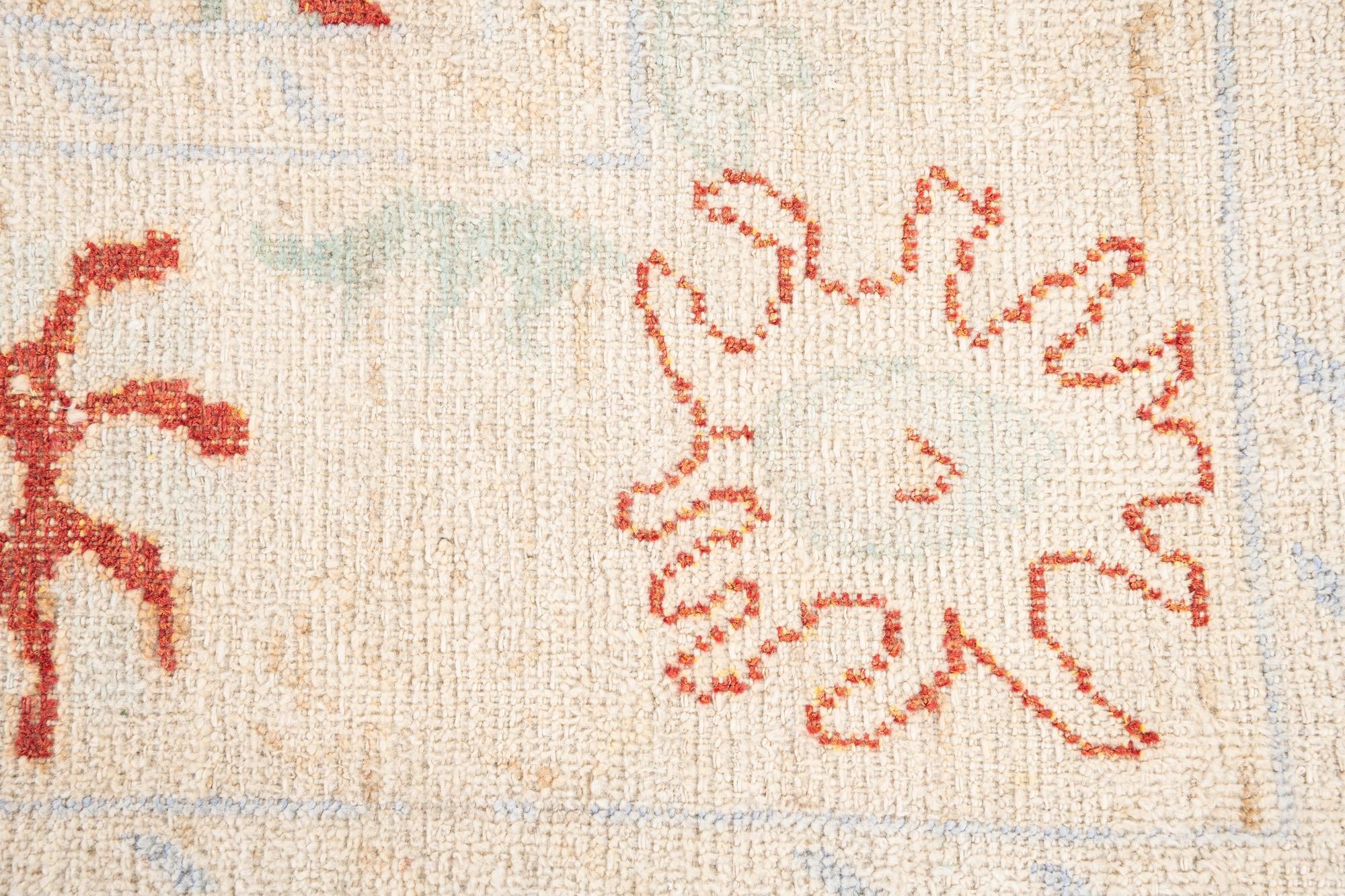 8' x 9' 8 Hand Knotted Oushak Wool Rug