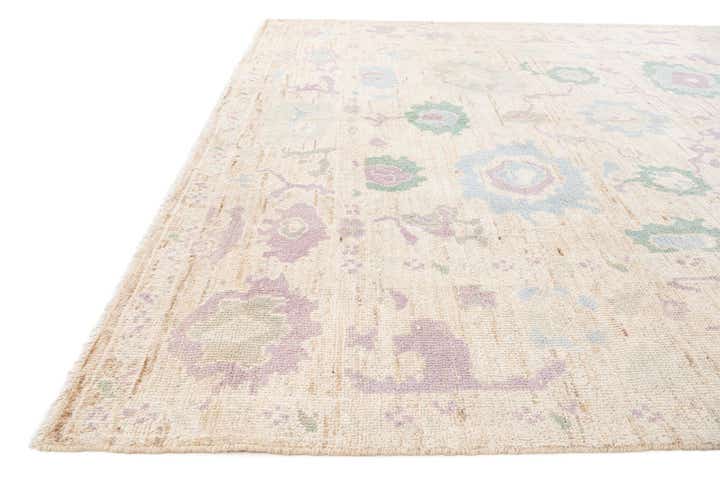 9' 2 x 11' 10 Hand Knotted Oushak Wool Rug