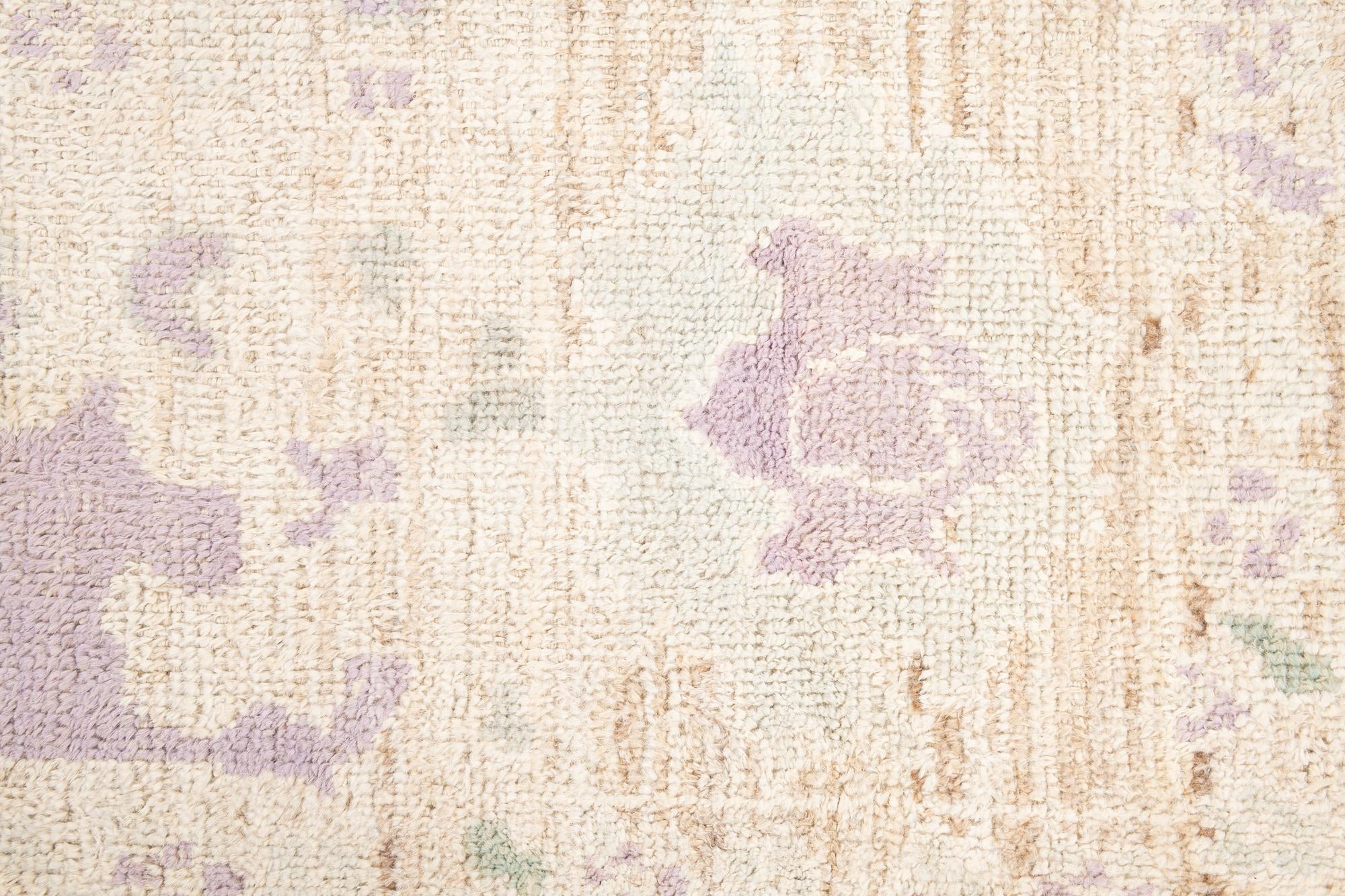 9' 2 x 11' 10 Hand Knotted Oushak Wool Rug