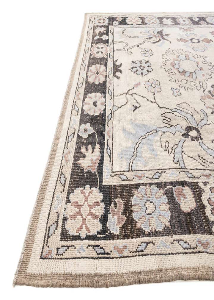 9' 7 x 11' 10 Hand Knotted Oushak Wool Rug