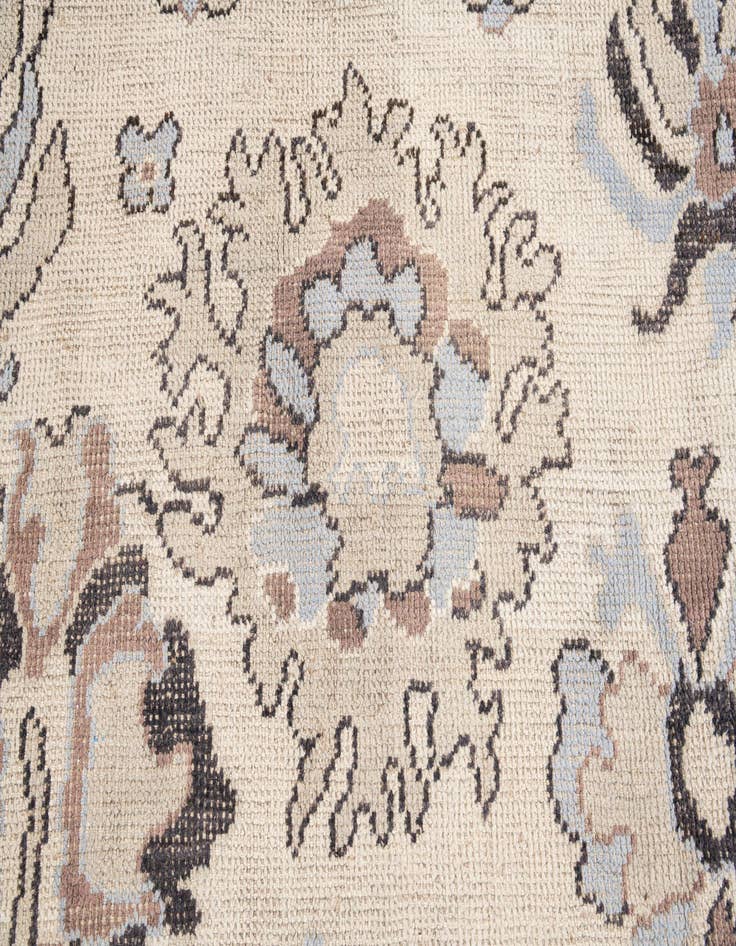 Detail image of 9' 7 x 11' 10 Hand Knotted Oushak Wool Rug
