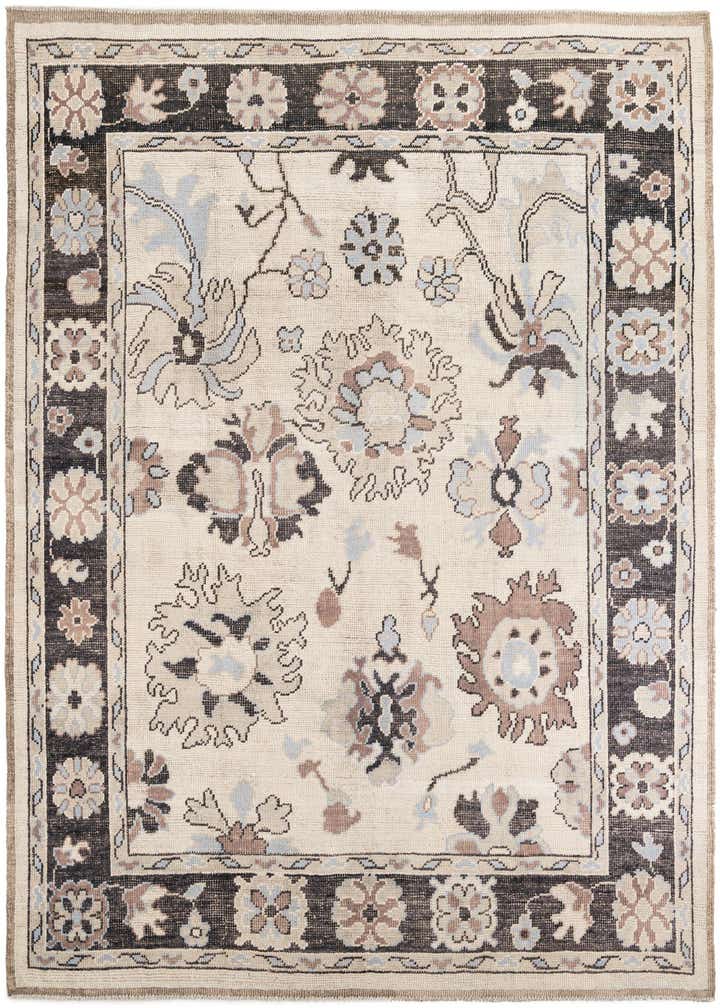 9' 7 x 11' 10 Hand Knotted Oushak Wool Rug