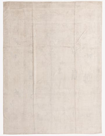 8' 9 x 11' 8 Hand Knotted Oushak Wool Rug
