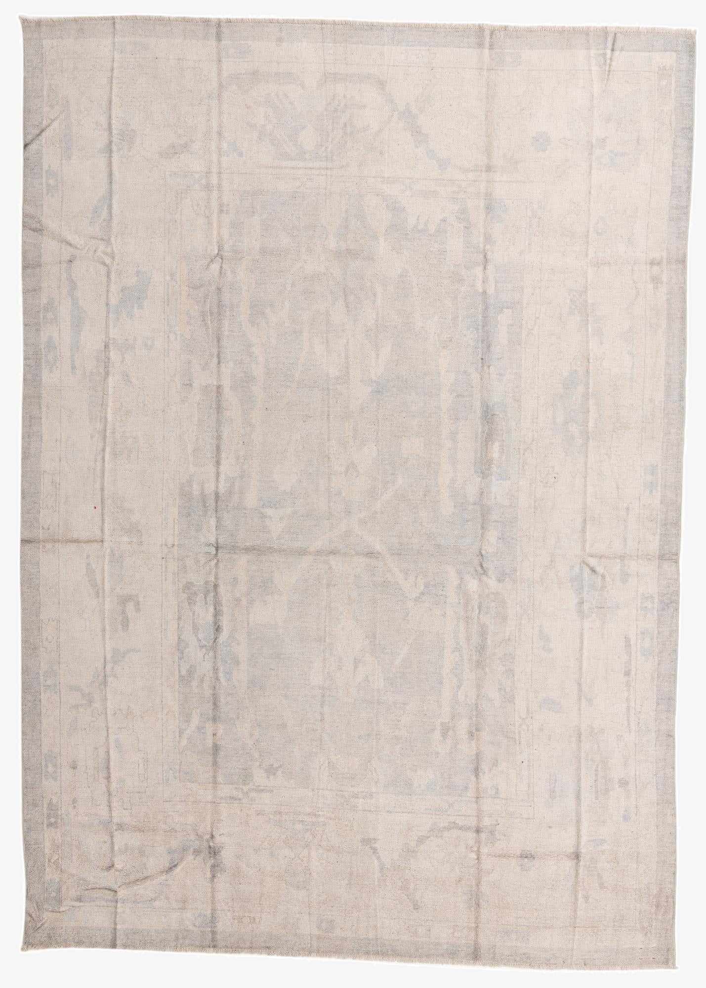 9' 7 x 13' 4  Hand Knotted Oushak Wool Rug