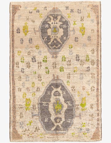 6' 2 x 9' 10 Hand Knotted Oushak Wool Rug