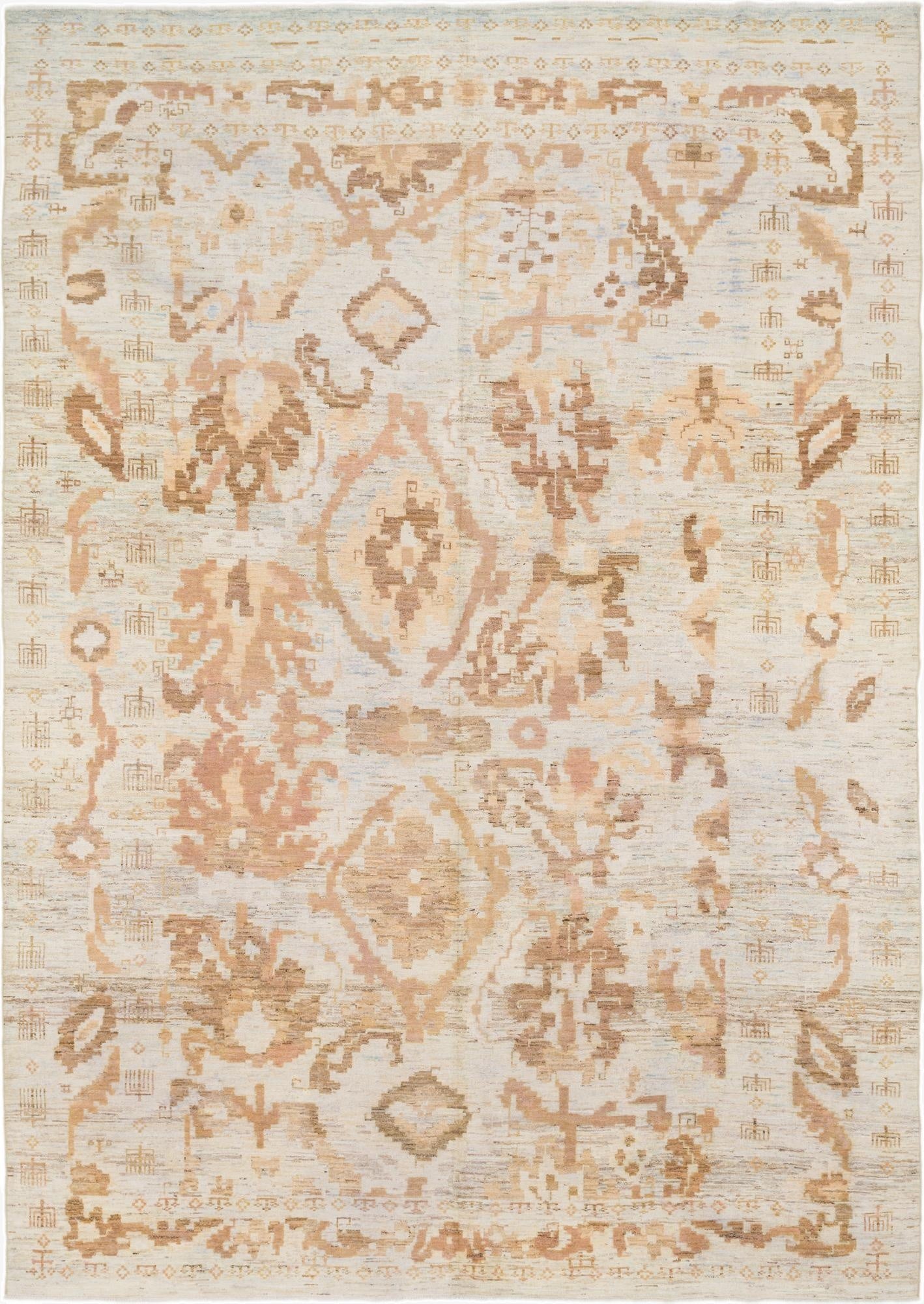 11' x 15' 10  Hand Knotted Oushak Wool Rug