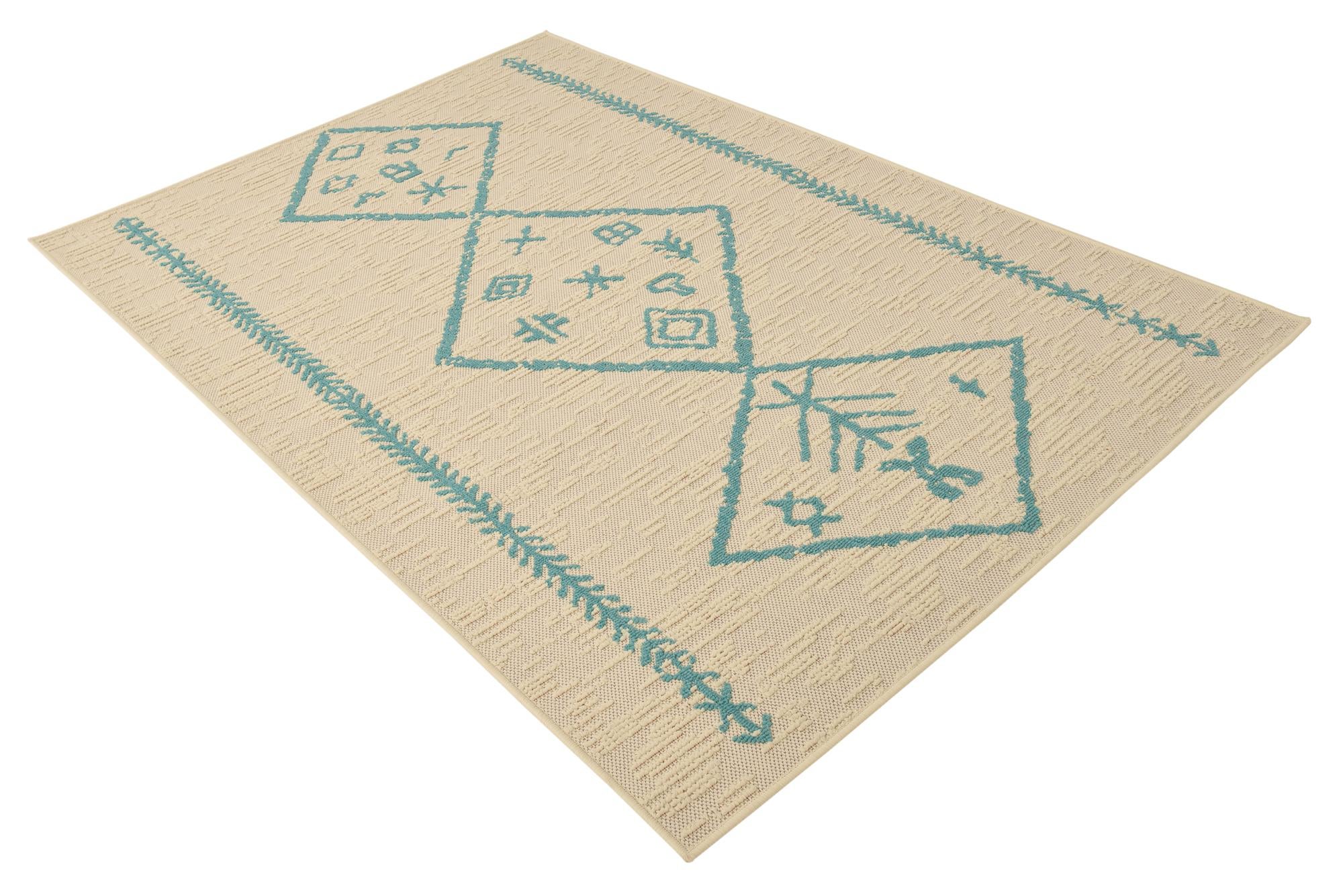 5' x 7' 7 Easy-Clean Bohemian Indoor / Outdoor Rug