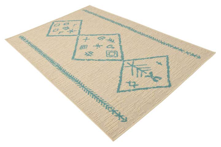 5' x 7' 7 Easy-Clean Bohemian Indoor / Outdoor Rug