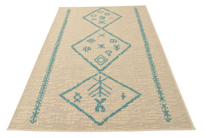 5' x 7' 7 Easy-Clean Bohemian Indoor / Outdoor Rug