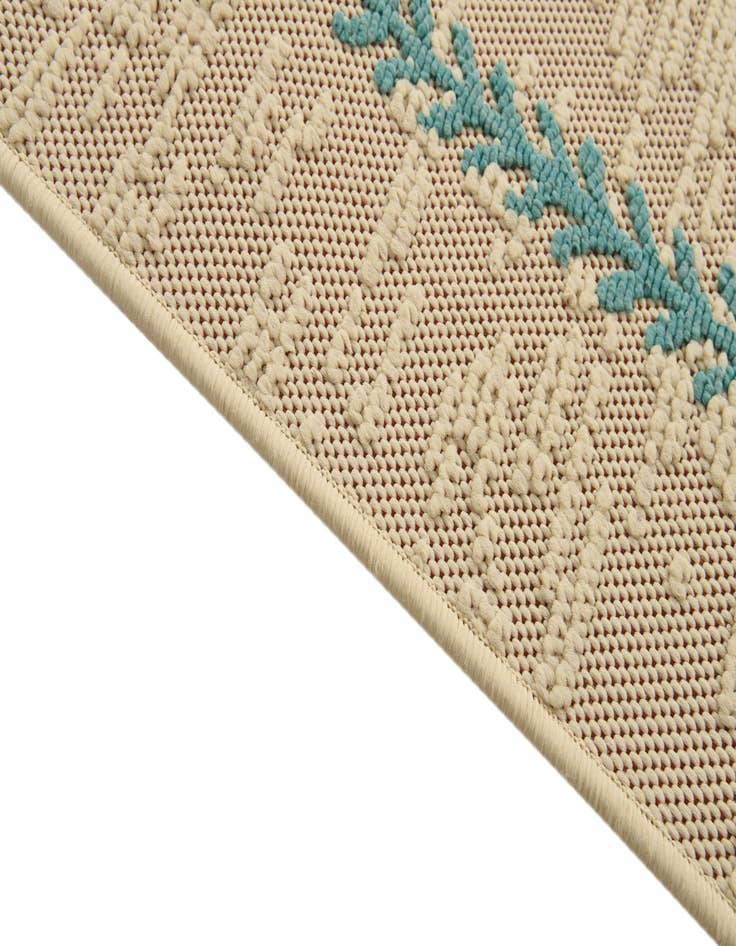 Detail image of 5' x 7' 7  Washable Bohemian Indoor / Outdoor Rug