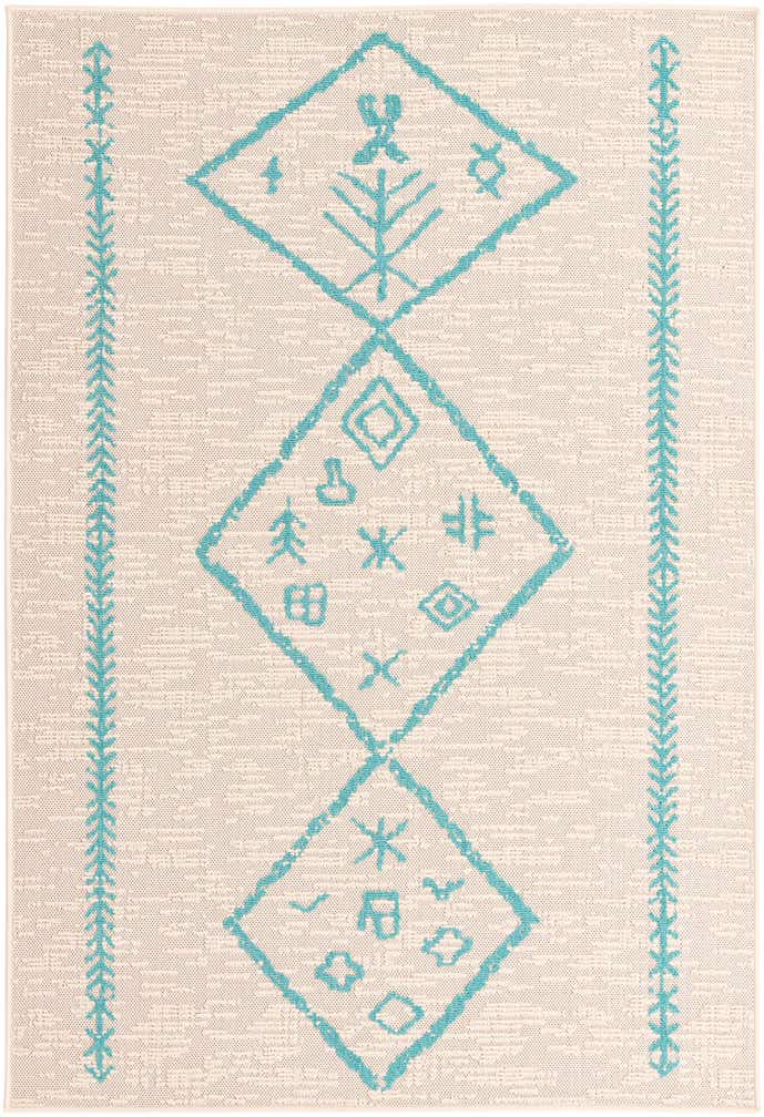 5' x 7' 7 Easy-Clean Bohemian Indoor / Outdoor Rug