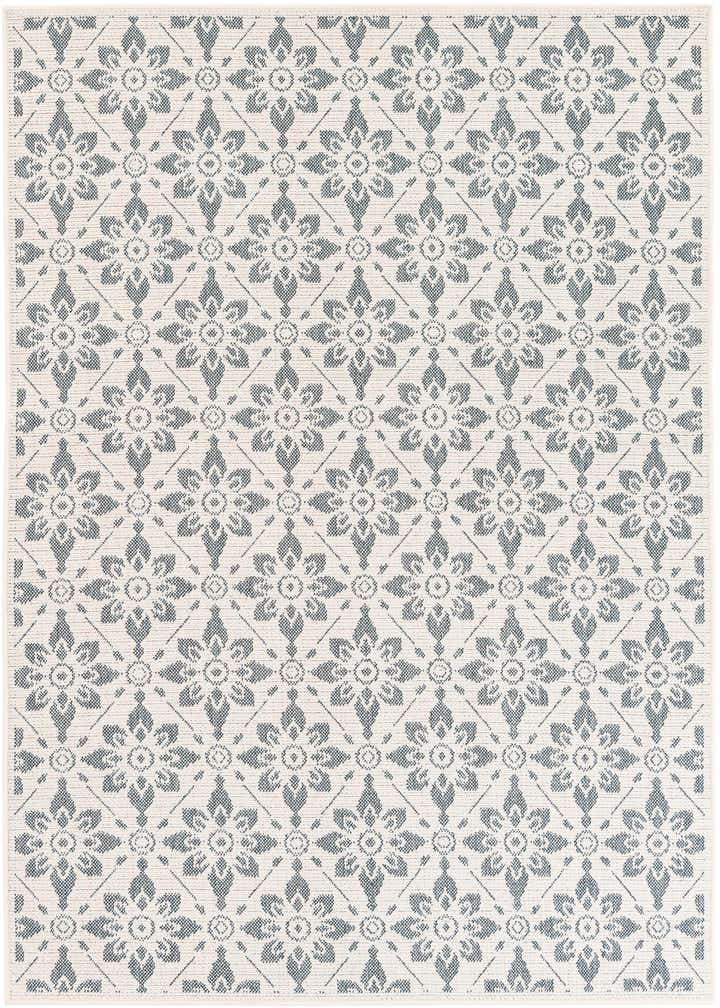 5' 3 x 7' 7 Easy-Clean Botanical Indoor / Outdoor Rug