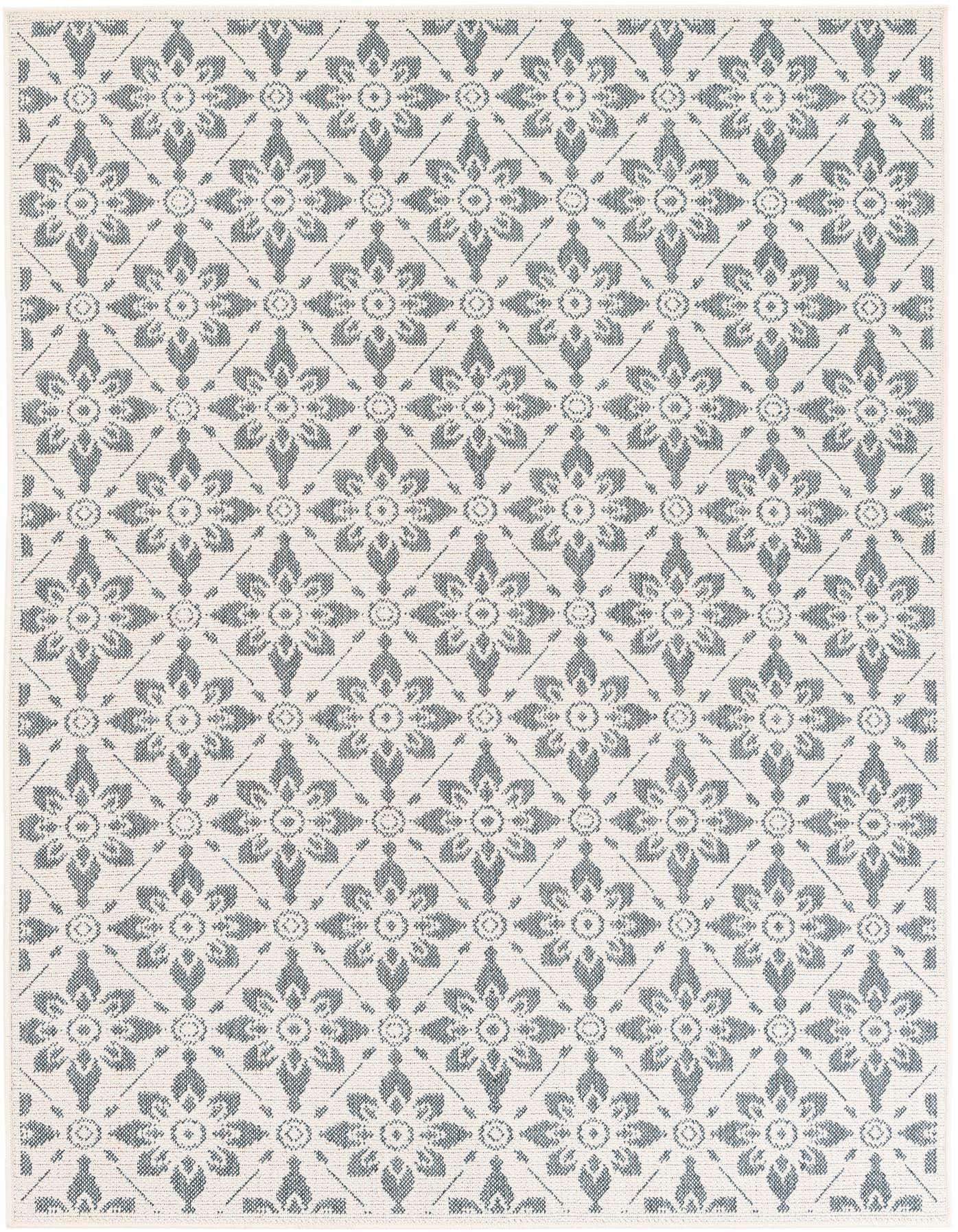 5' 3 x 7' 7 Easy-Clean Botanical Indoor / Outdoor Rug
