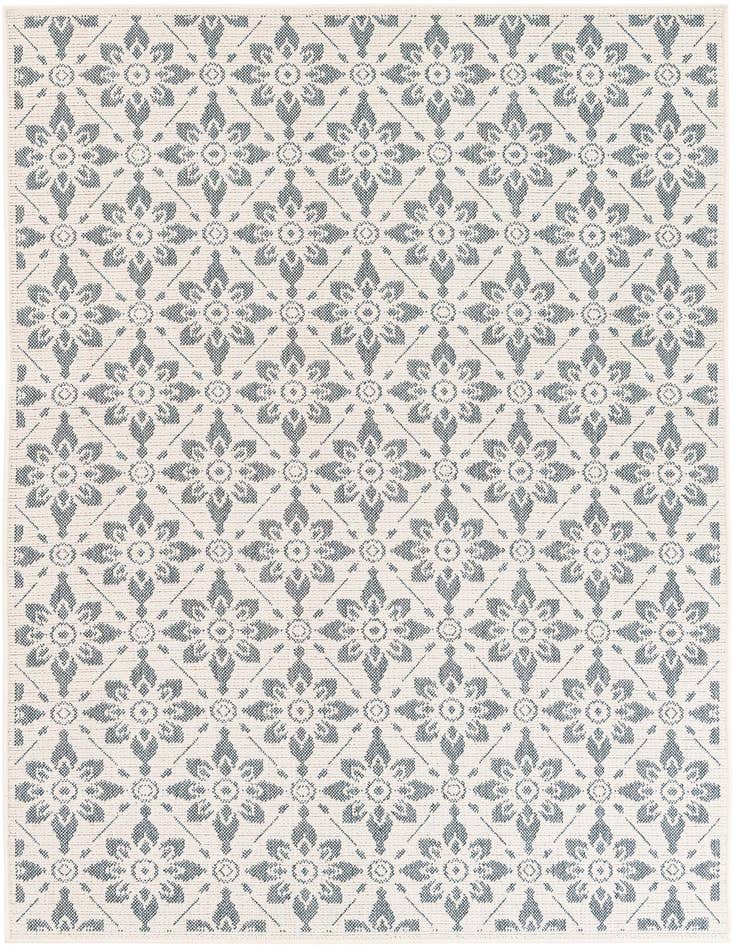 Detail image of 5' 3 x 7' 7 Easy-Clean Botanical Indoor / Outdoor Rug