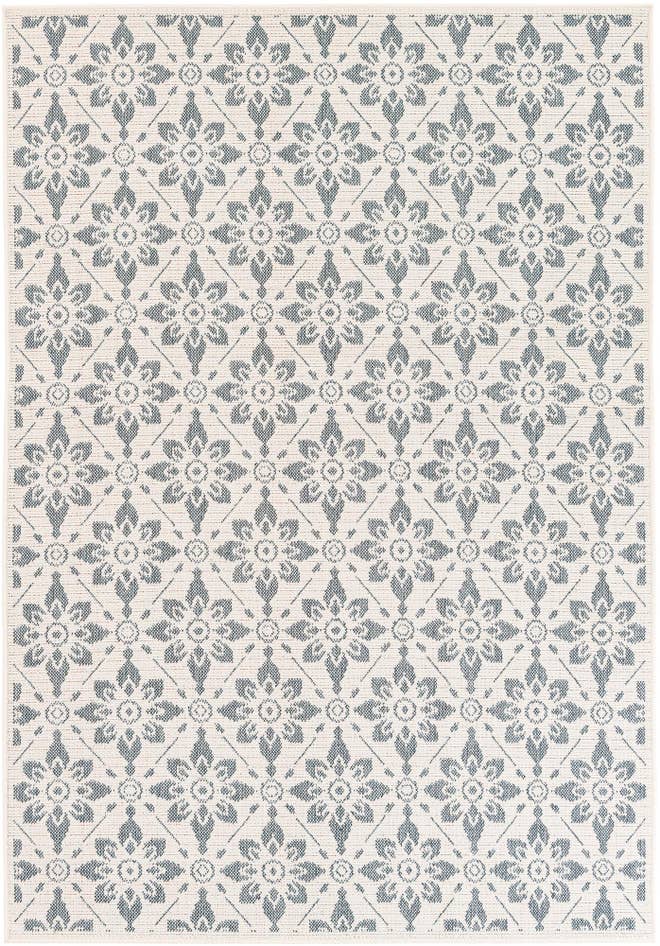 Detail image of 5' 3 x 7' 7 Easy-Clean Botanical Indoor / Outdoor Rug