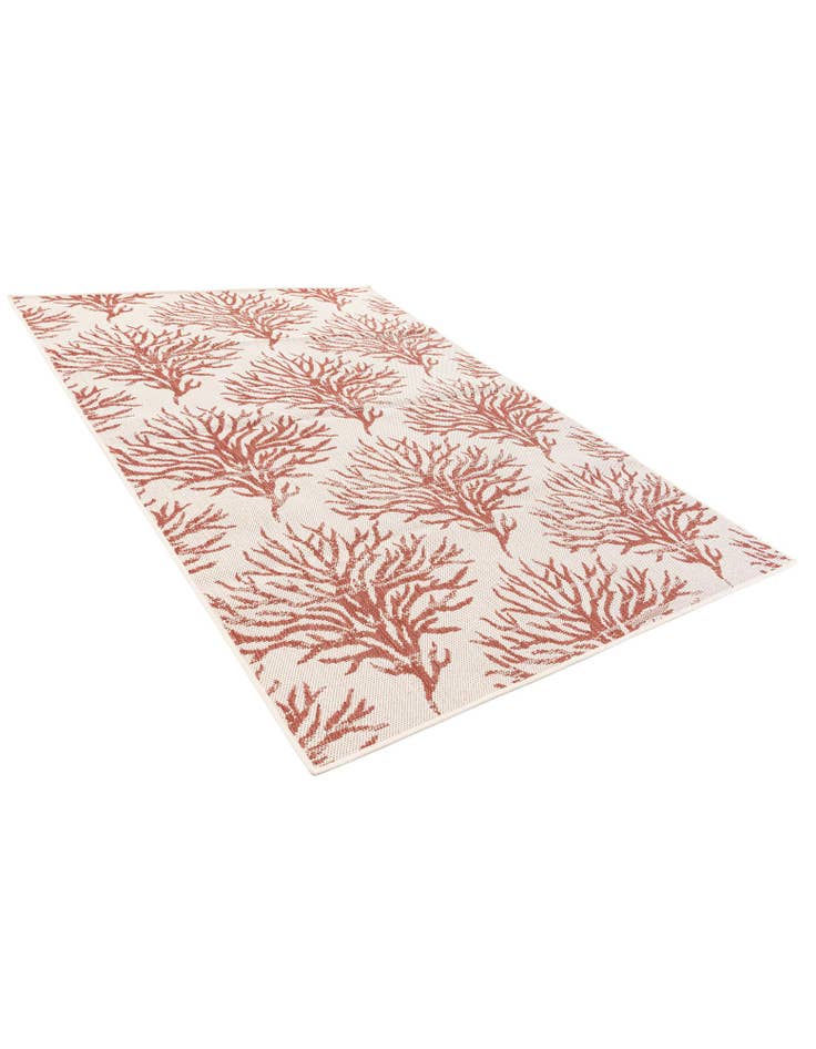Detail image of 5' 3 x 7' 7  Washable Botanical Indoor / Outdoor Rug