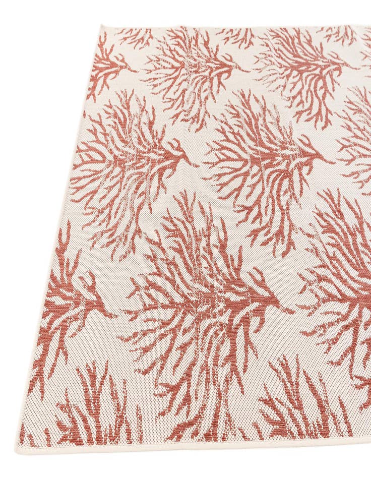 Detail image of 5' 3 x 7' 7  Washable Botanical Indoor / Outdoor Rug
